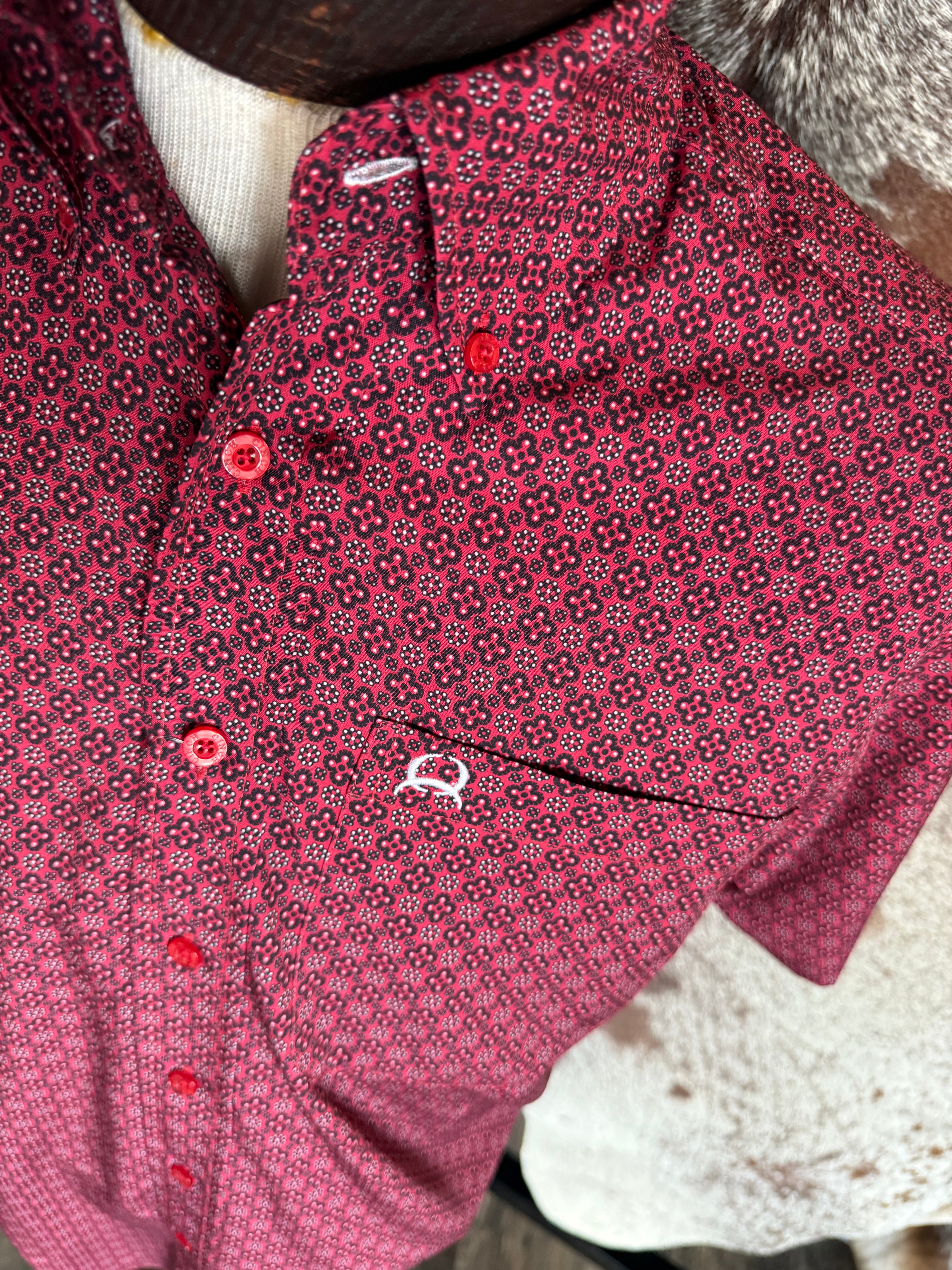 M10 short sleeve Button Up Cinch