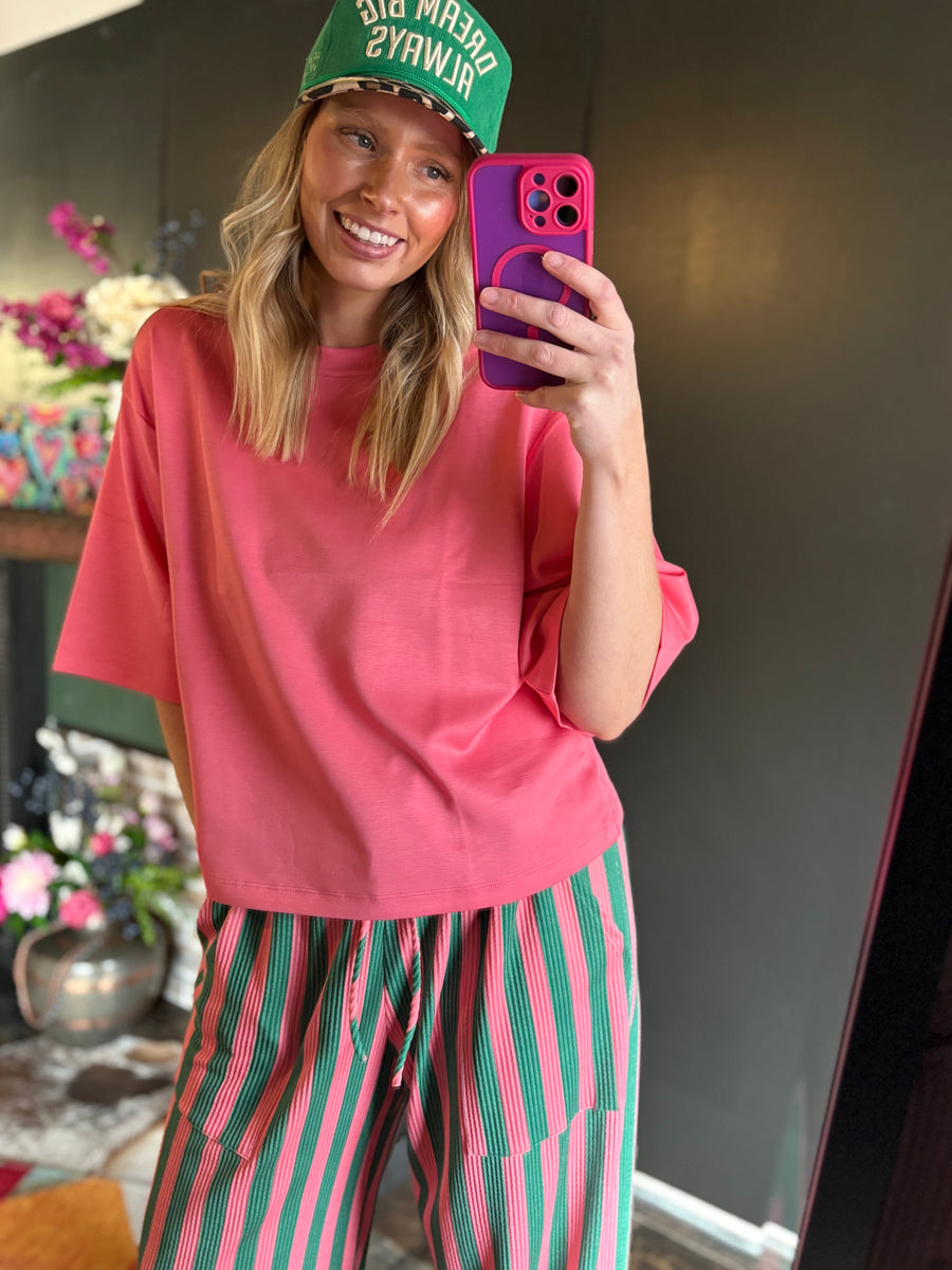 W15 Short Sleeve Modal - Taffy Pink