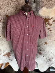 M13 short sleeve Button Up Cinch