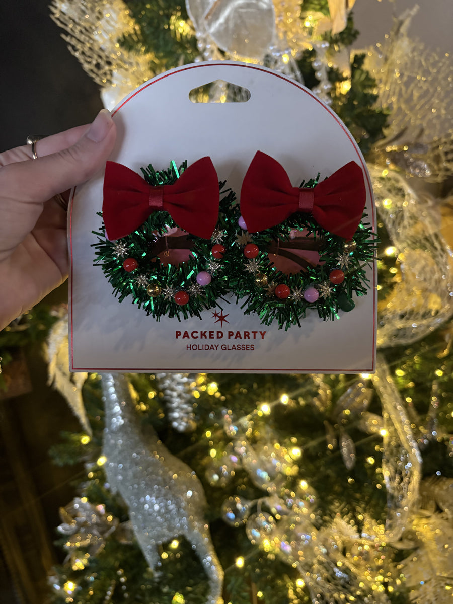 Fuzzy Holiday Glasses