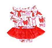 K100 TUTU Valentines Day Dress w/ Headband