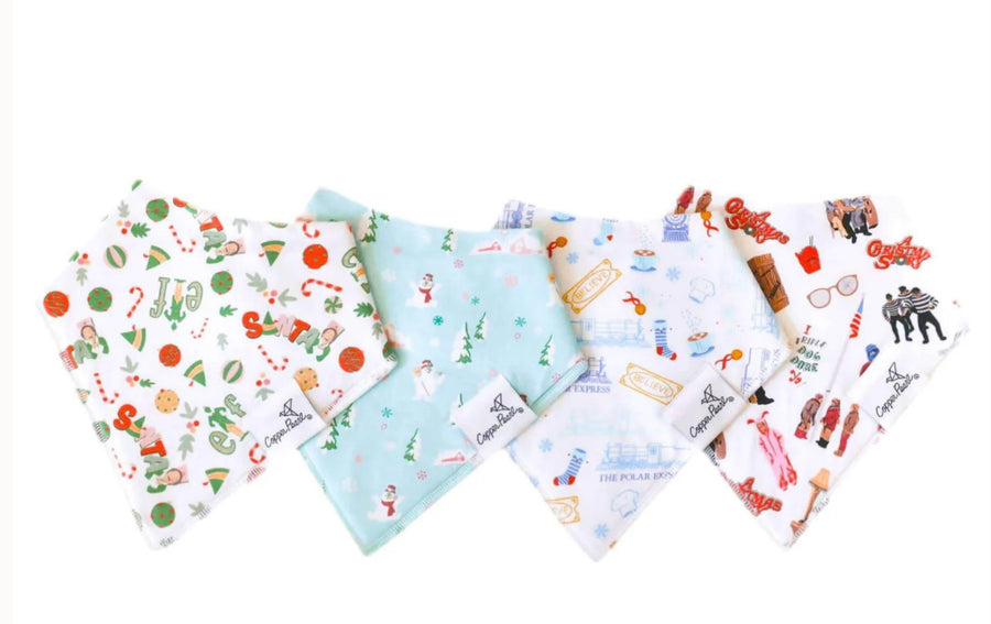 Christmas Classic Bandana Bib Set (4-Pack)