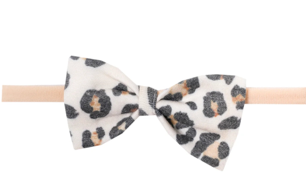 Zara Leopard Newborn Knotted Gown w/ bow