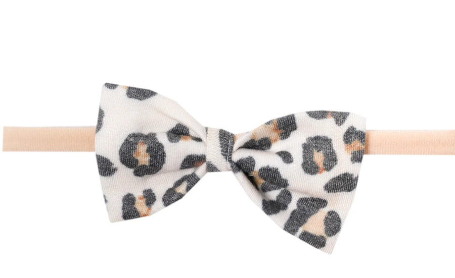 Zara Leopard Newborn Knotted Gown w/ bow