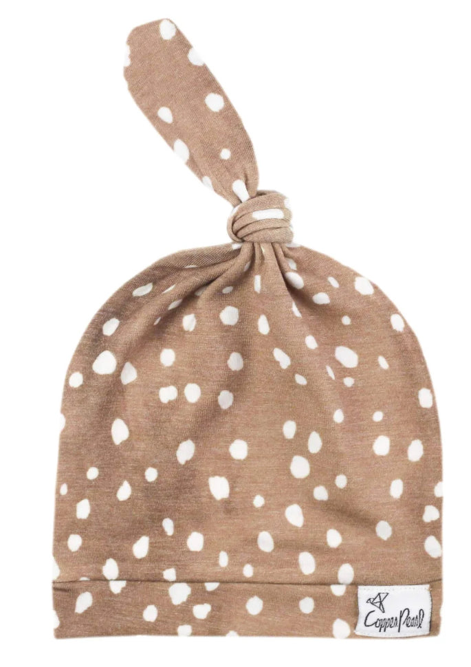 Fawn Newborn Knotted Gown w/ hat