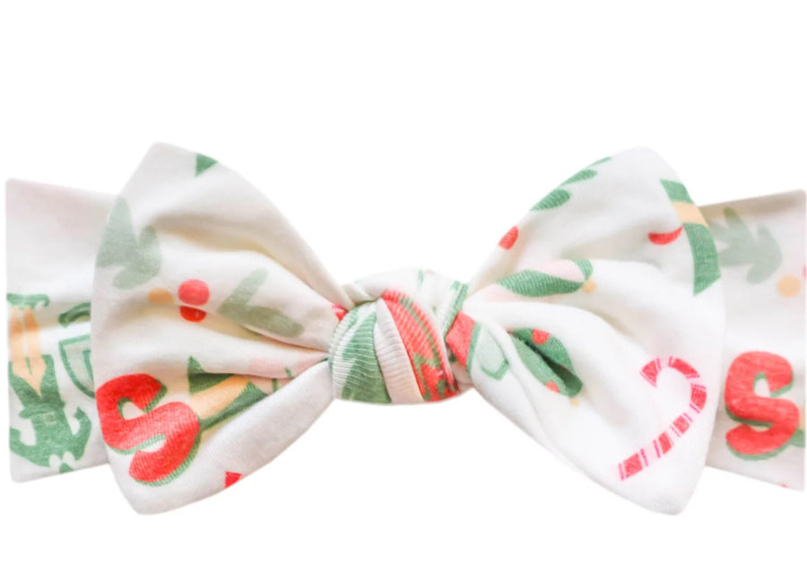 Elf Knit Headband Bow