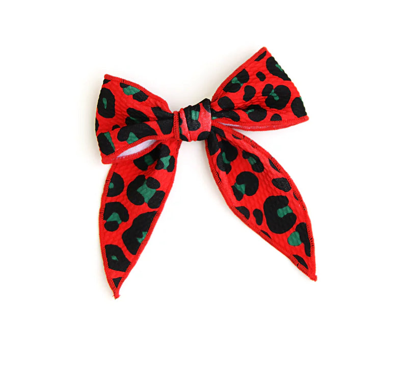 B8 Chloe Leopard Clip Bow