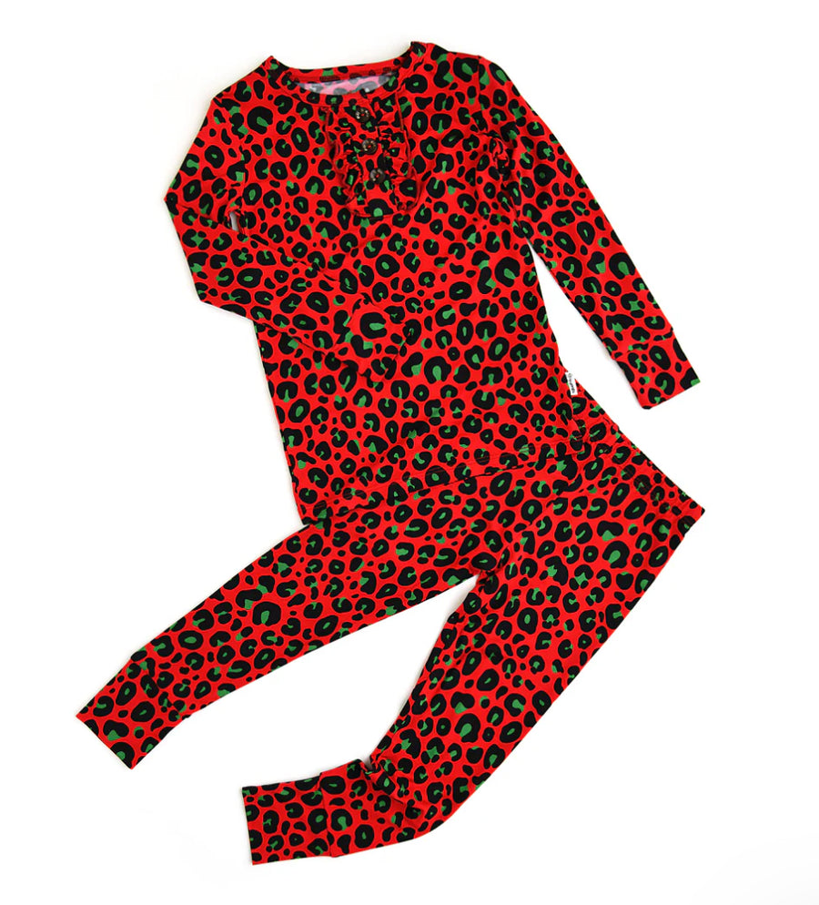 B13 Chloe Leopard 2 Piece PJ Set