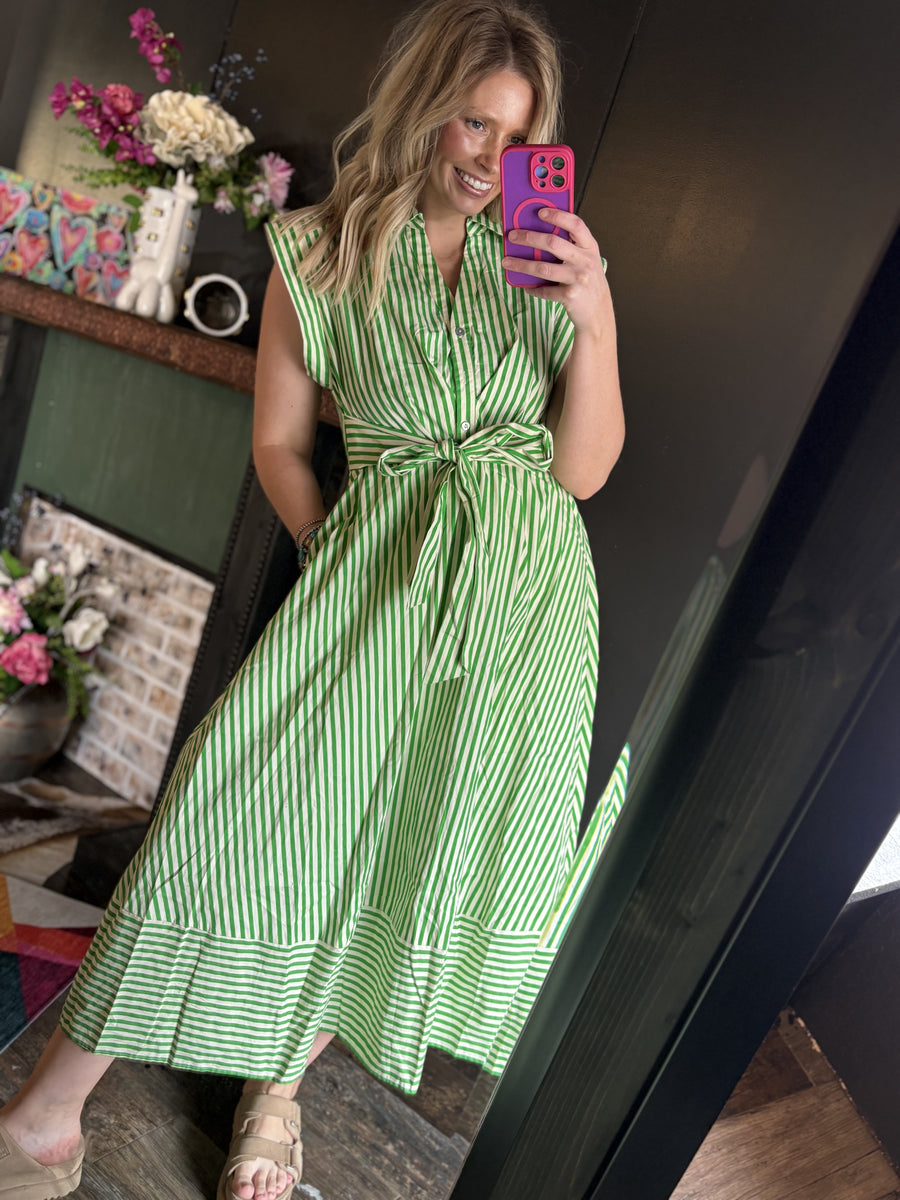 W57 Green Stripe Shirt