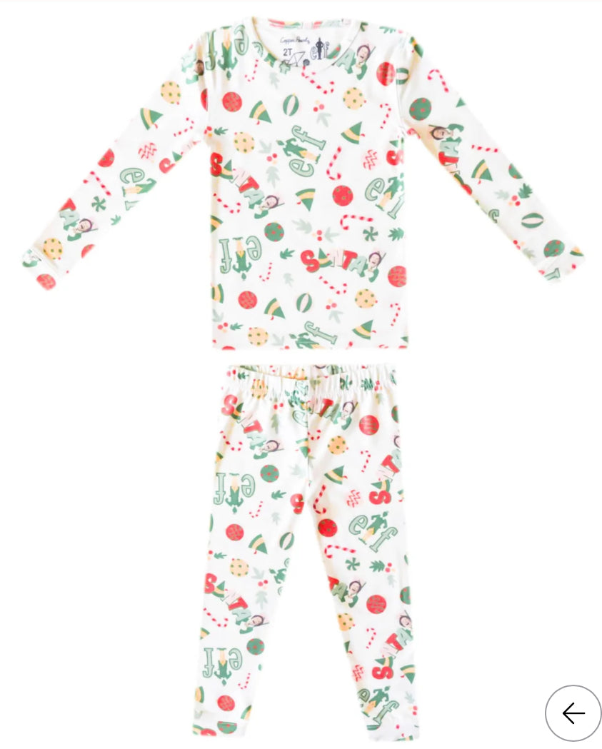 Elf 2pc Long Sleeve PJ Set