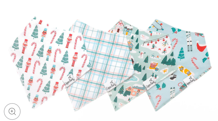 Nicholas Bandana Bib Set (4-pack)
