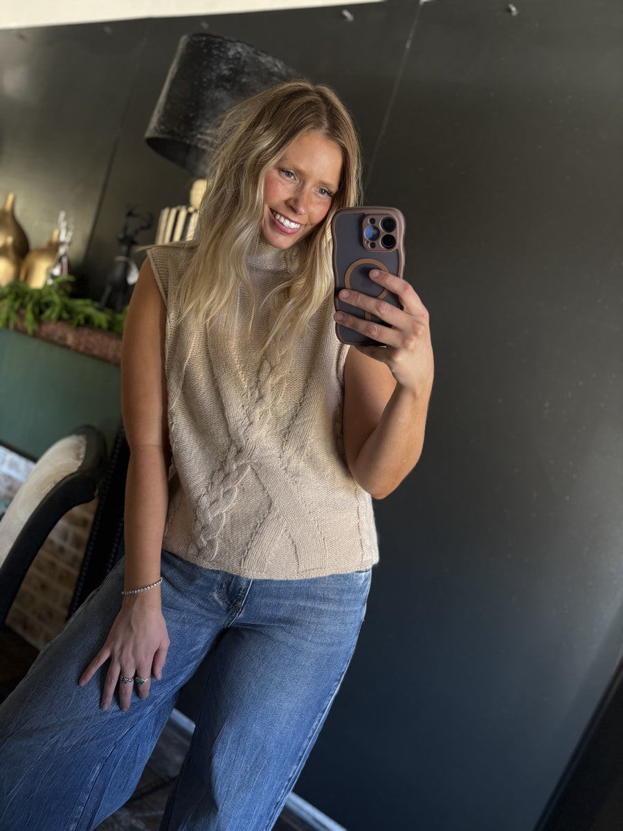 W76 Oatmeal Sweater Vest