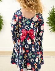 K173 Long Sleeve Christmas Dress