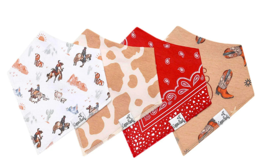 Boone Bandana Bib Set (4-pack)