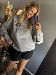 W143 Game Day Football Gray Sweatshirt