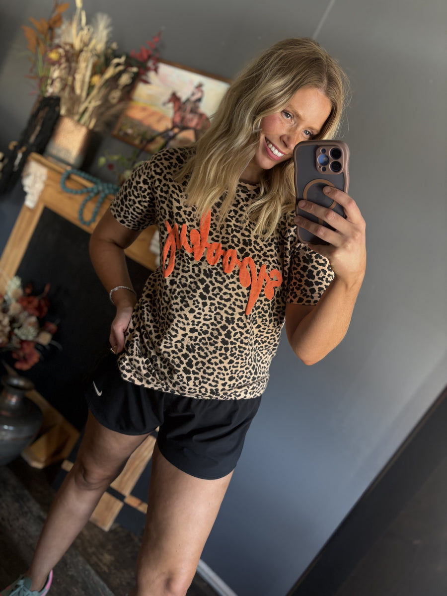 W141 Spooky Bleached Leopard Tee