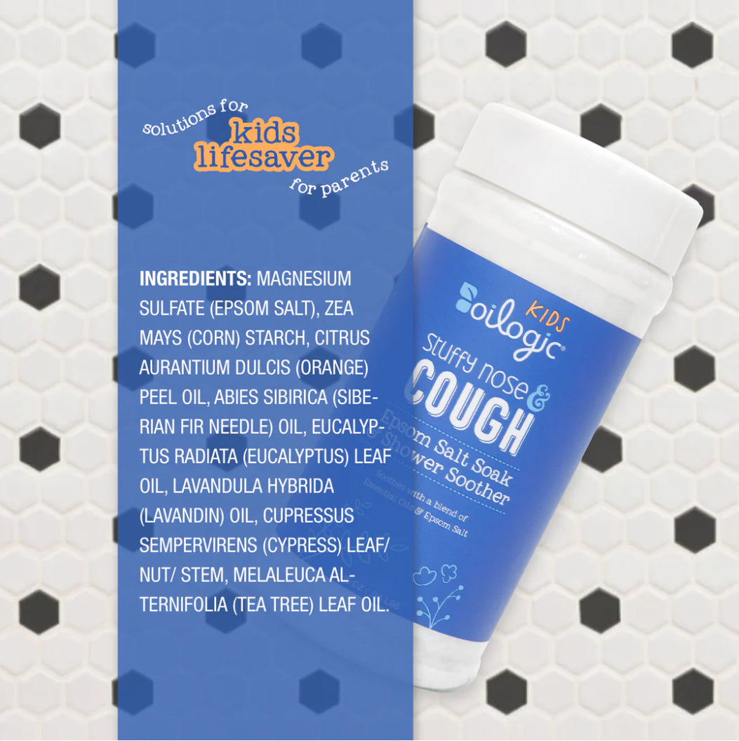 K90 Kids Stuffy Nose & Cough Epsom Salt & Shower Soother