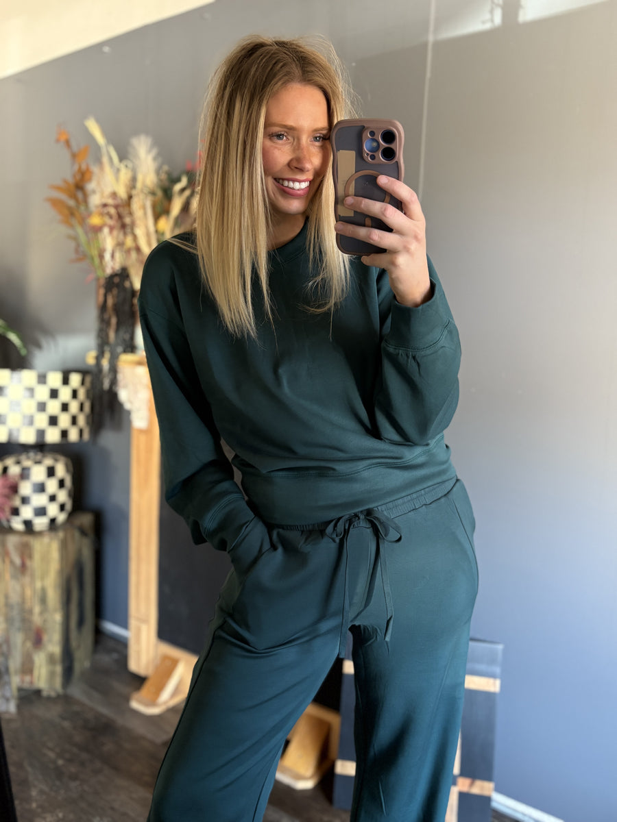 W119 Modal L/S Top - Deep Green