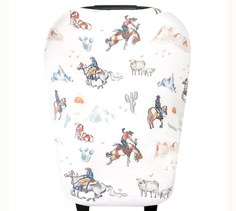 Boy Western Car Seat Cover