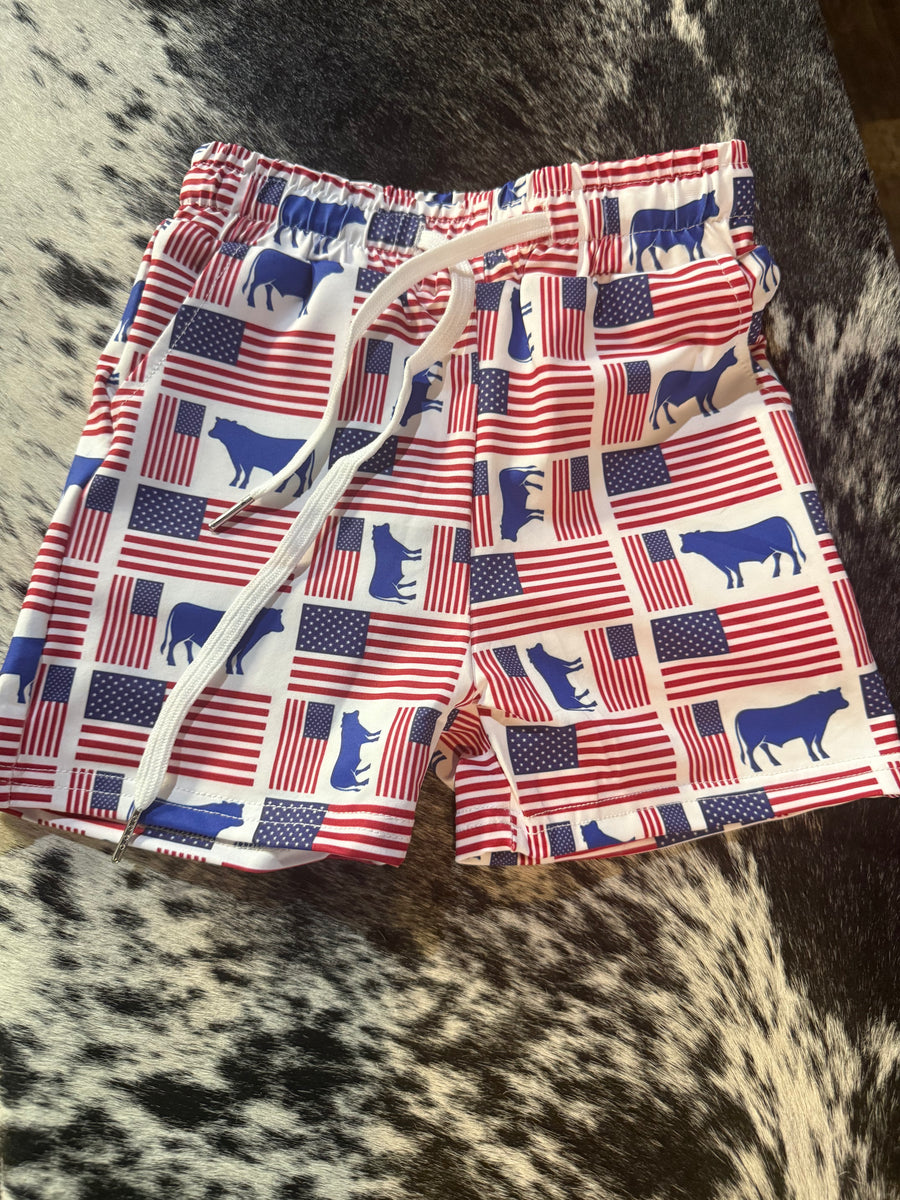 American Beef Swim Trunks