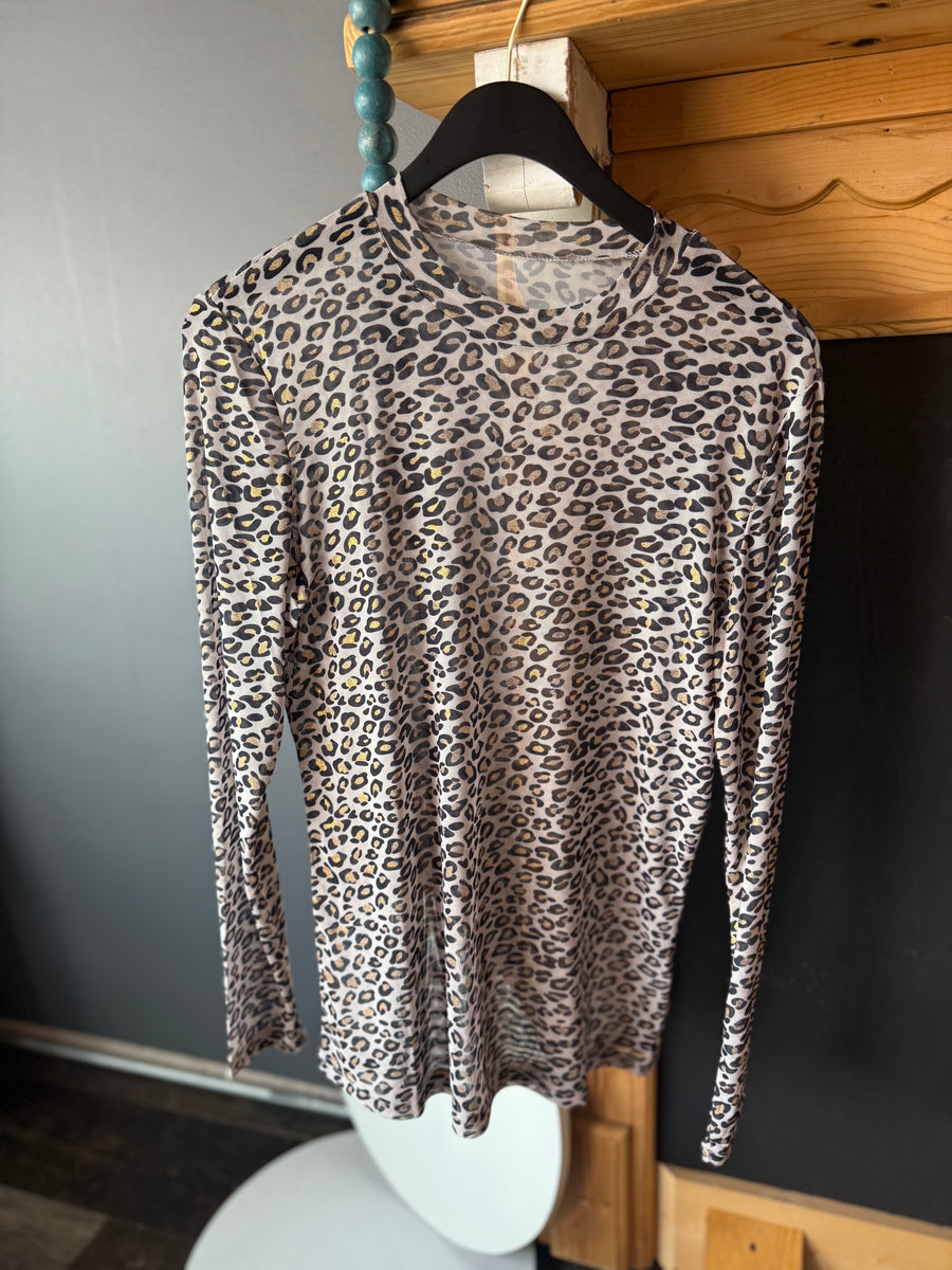 Mesh Shirt - Leopard