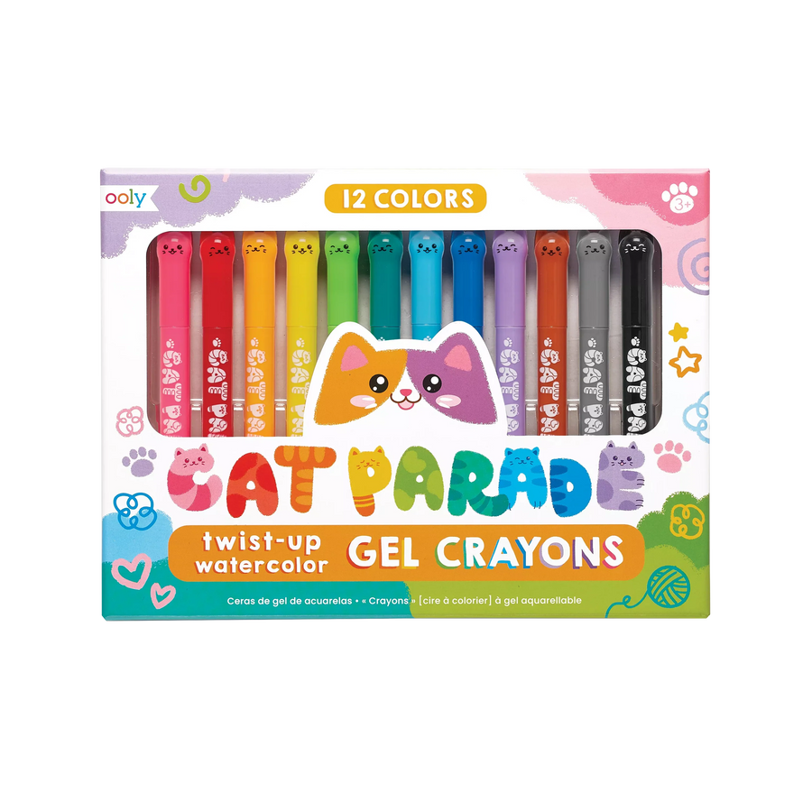 K88 Cat Parade Twist-up watercolor Gel Crayon 12ct.