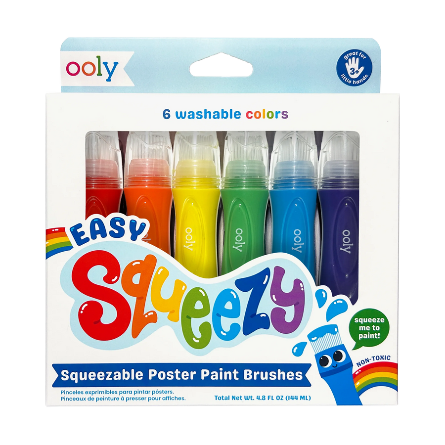 K87 Easy Squeezy Squeezable Poster Paint Brushes