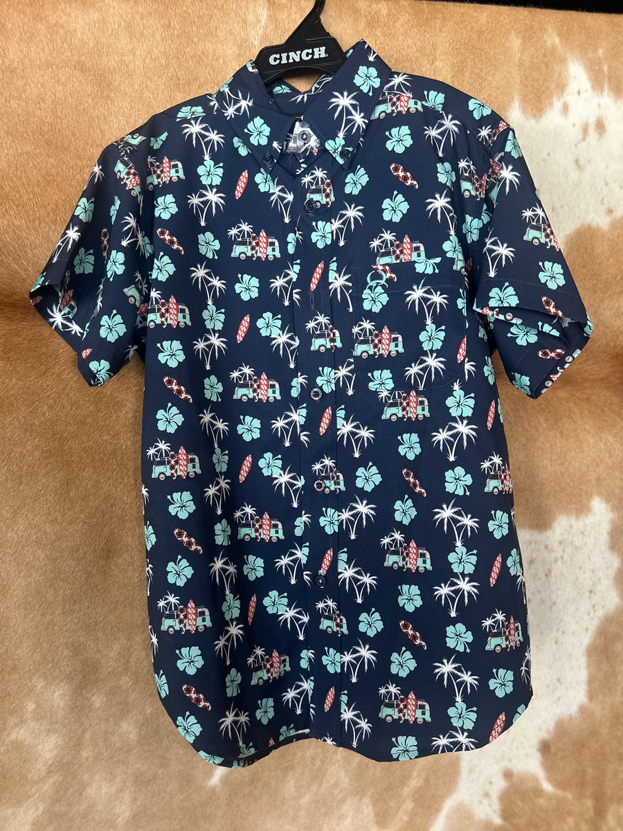 Boys Light Blue Hawaiian