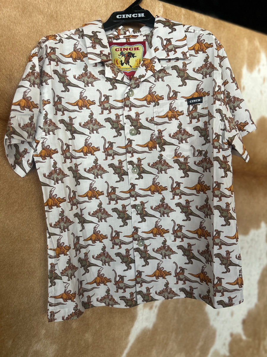 K7 Boys Dino Button Up