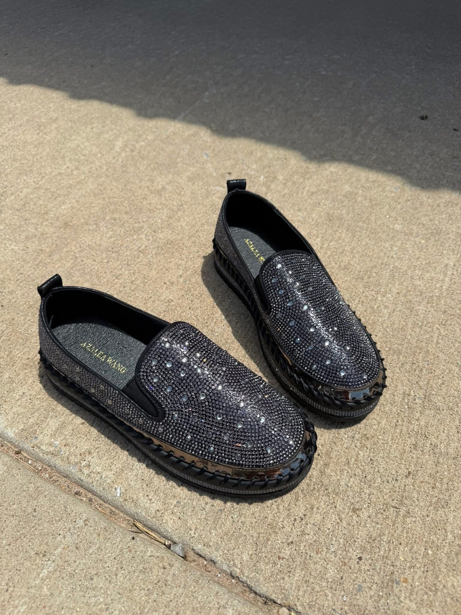 Black Embellished Sneaker