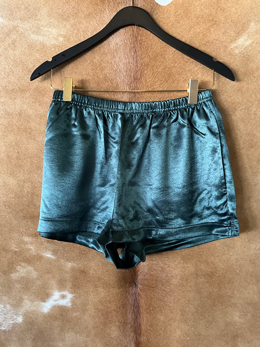 Size Small Green Silk Shorts