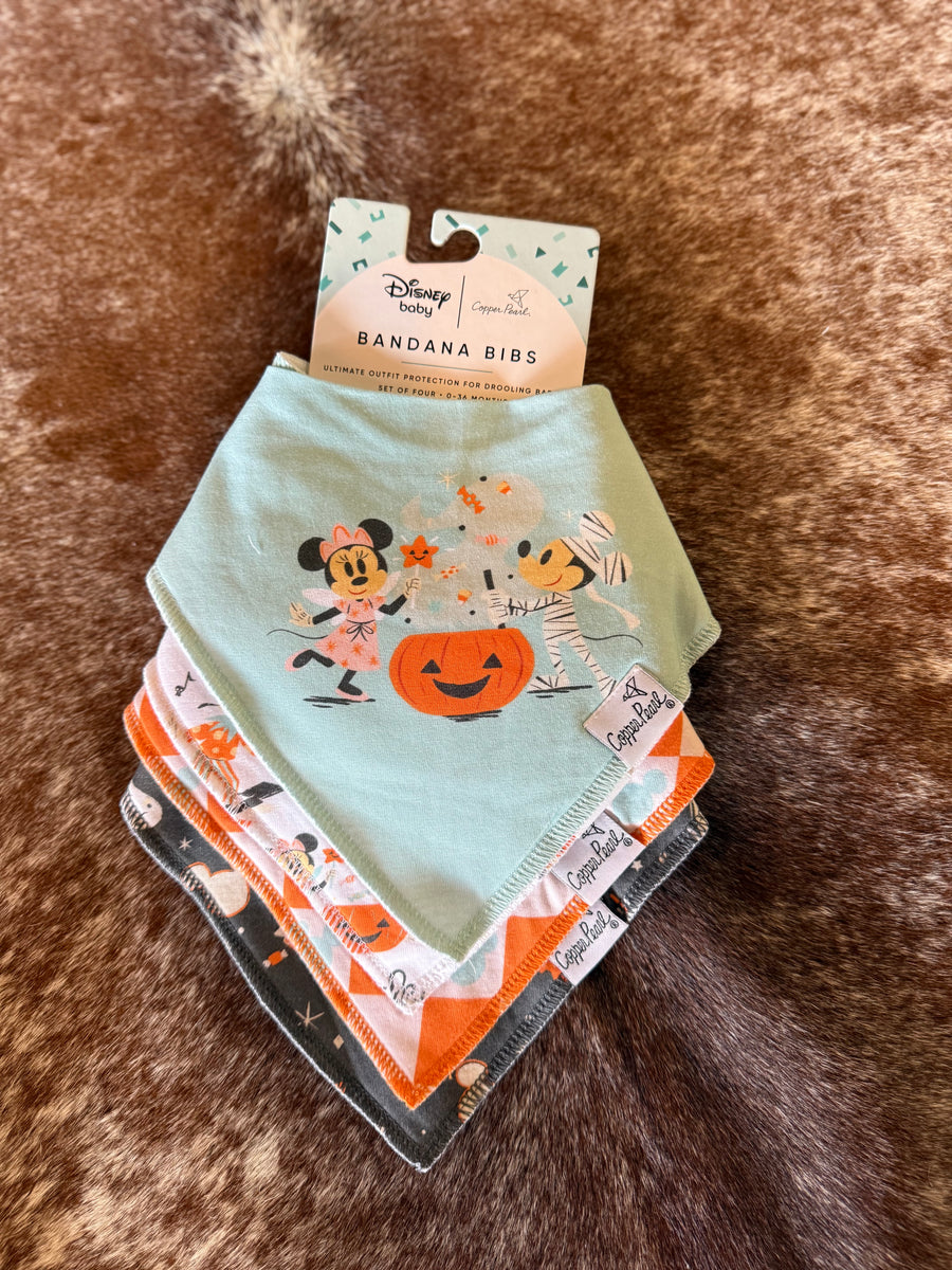 Mickey & Minnie Halloween baby bibs