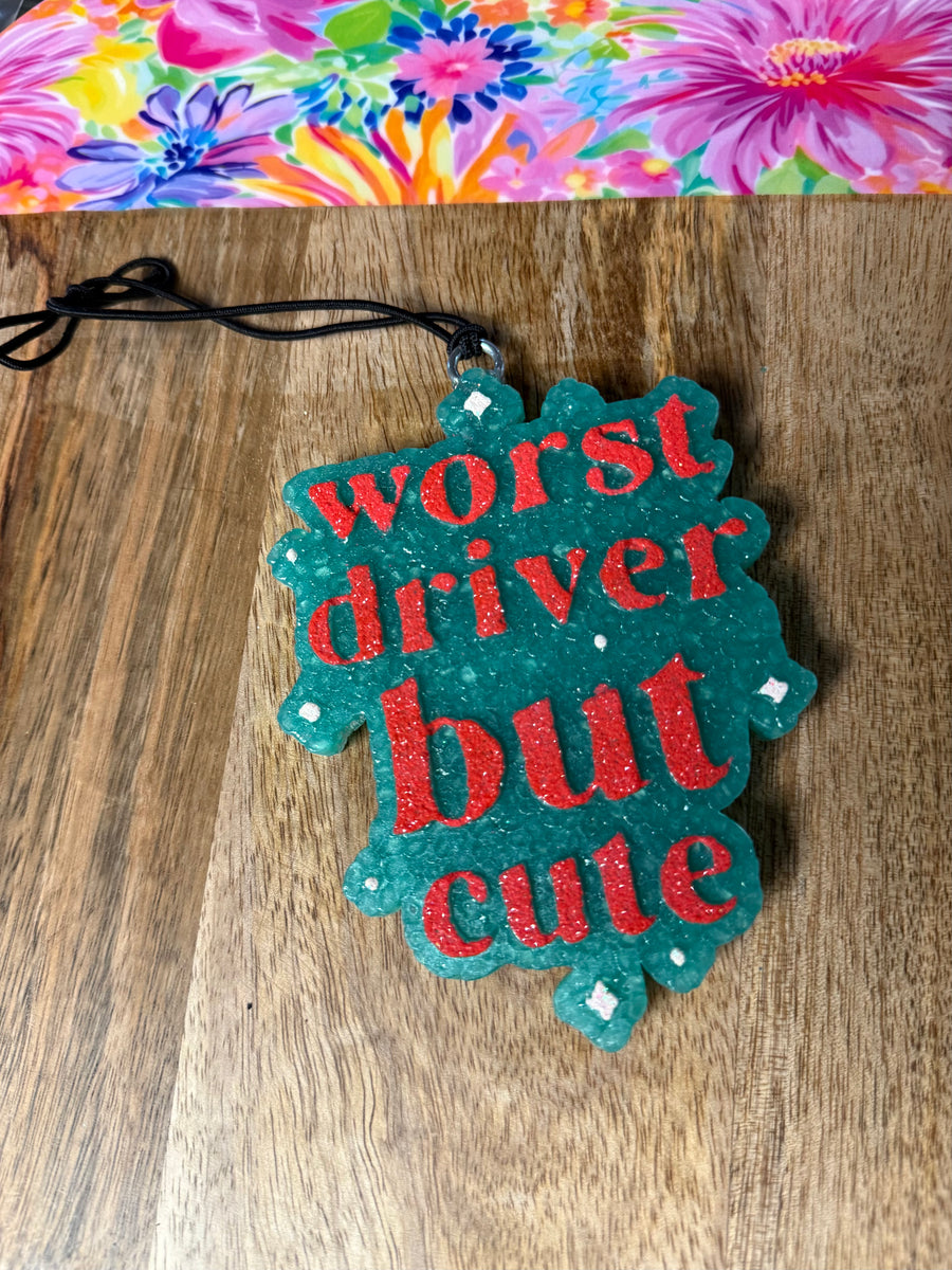 Worst Driver but Cute - Turquoise