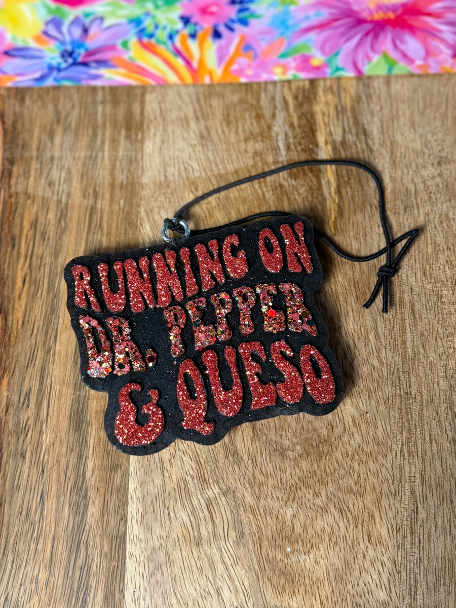 Running on Dr. Pepper & Queso