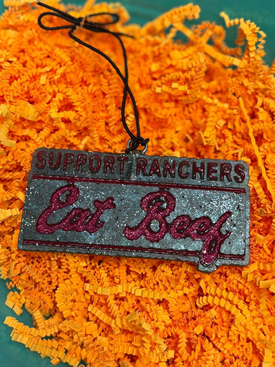 Support Ranchers Eat Beef Freshie - Turquoise