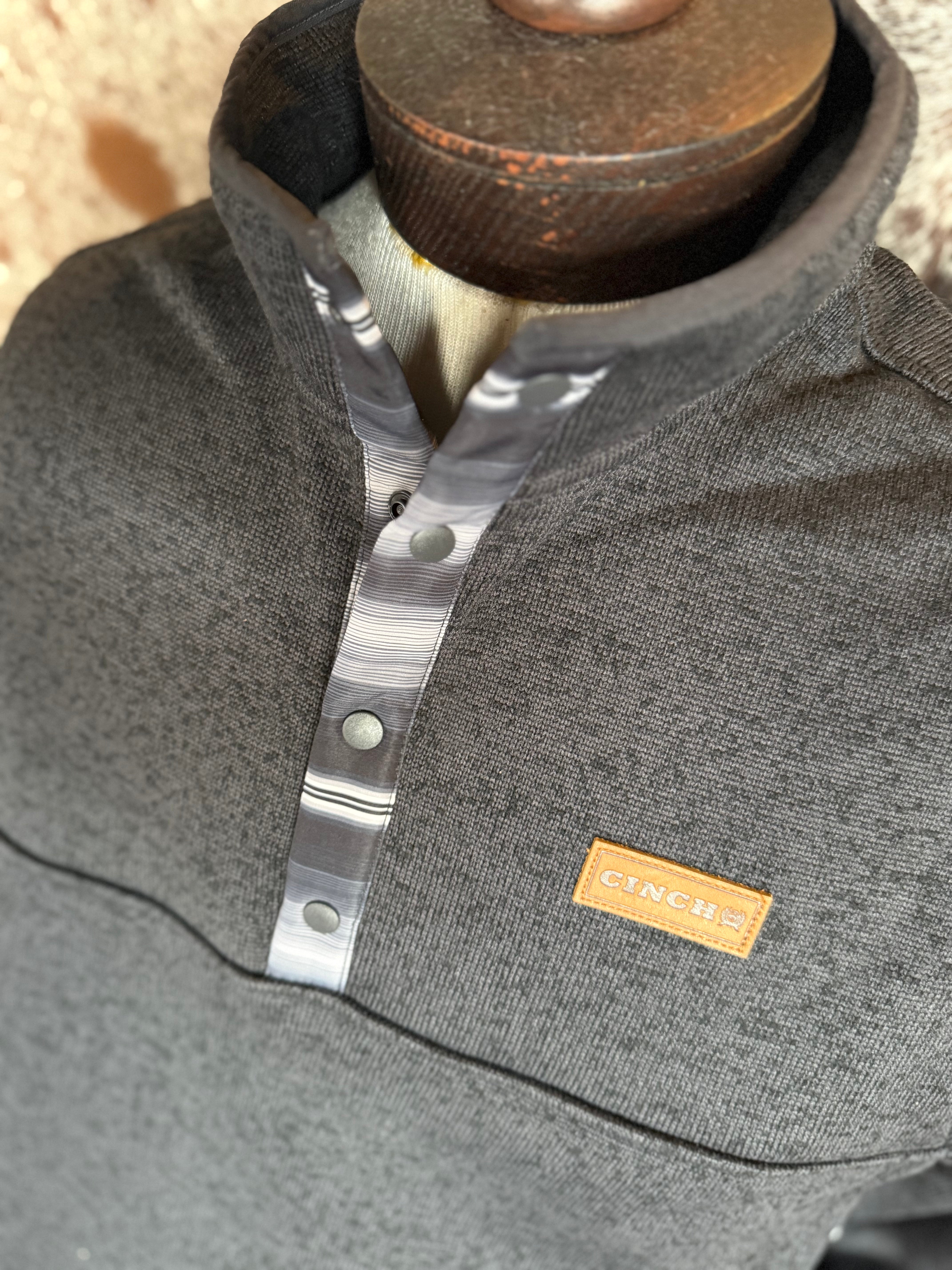 C4008 Men’s Knit Pullover/Charcoal