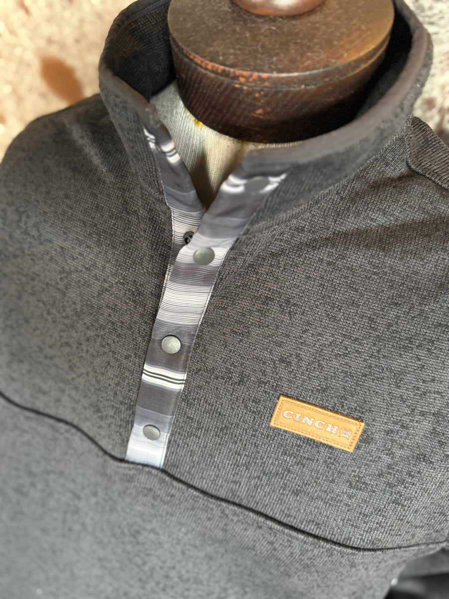 C4008 Men’s Knit Pullover/Charcoal