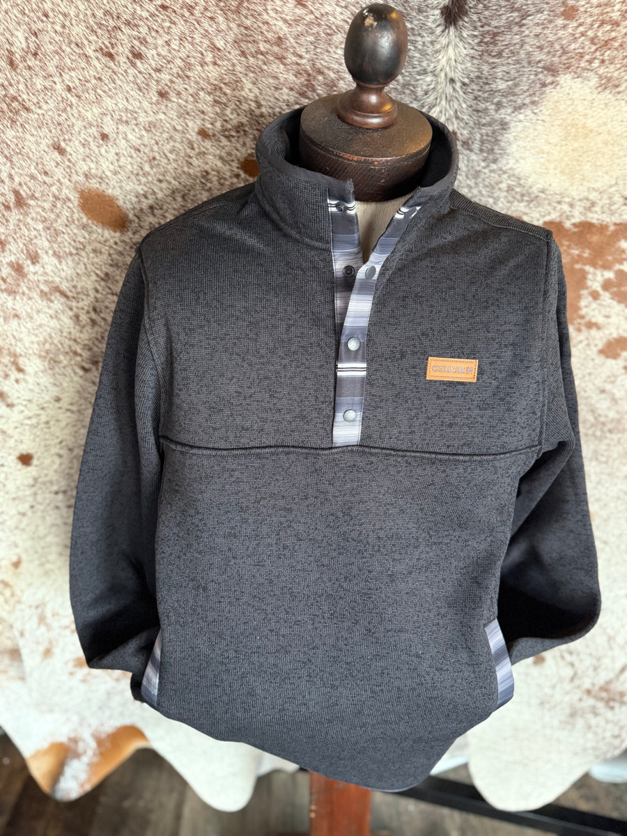 C4008 Men’s Knit Pullover/Charcoal