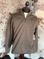 C0017 Men’s Knit 1/4 Zip/Brown