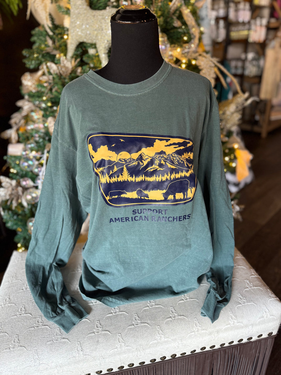 Support American Ranchers Green L/S