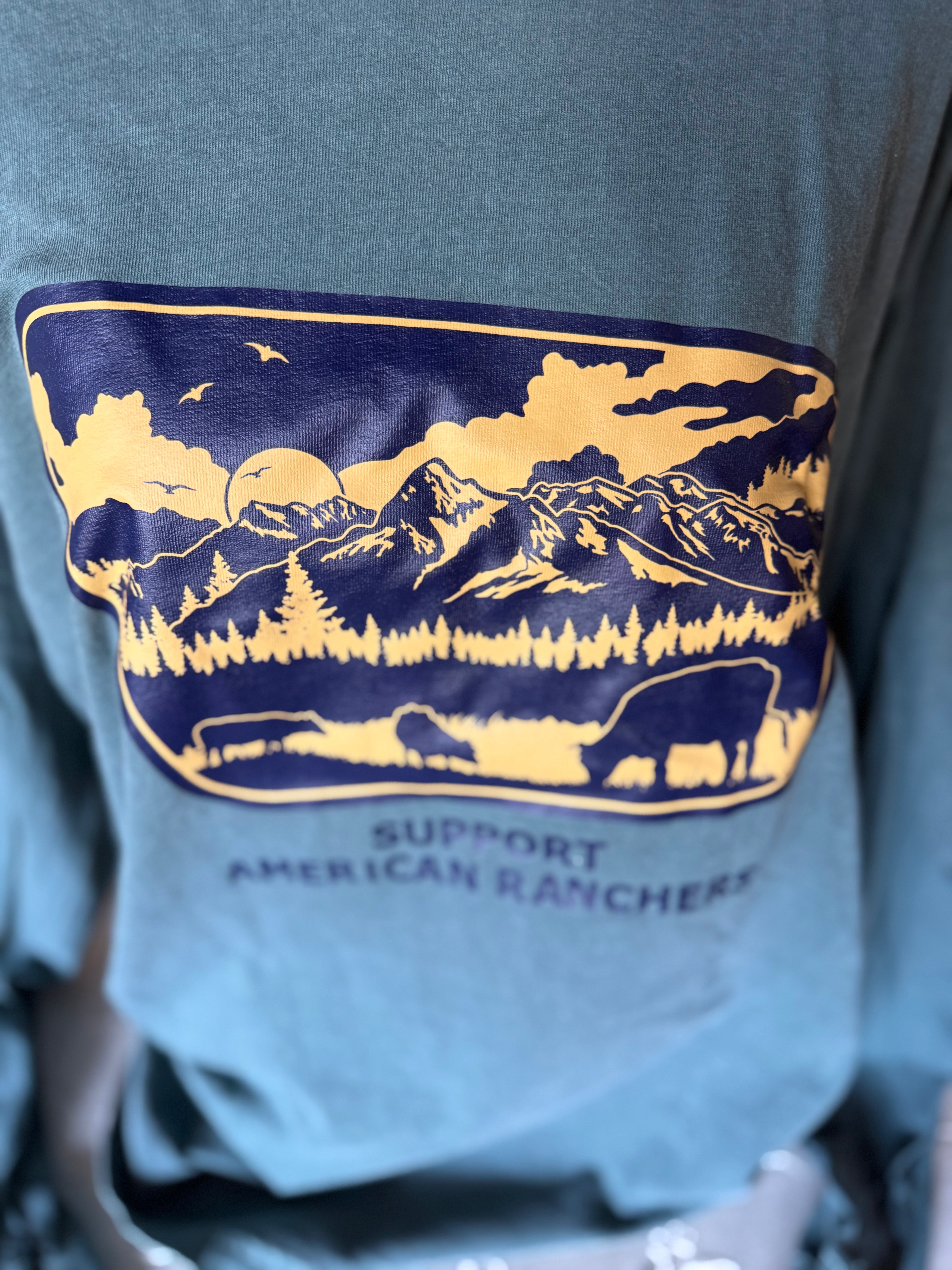 Support American Ranchers Green L/S