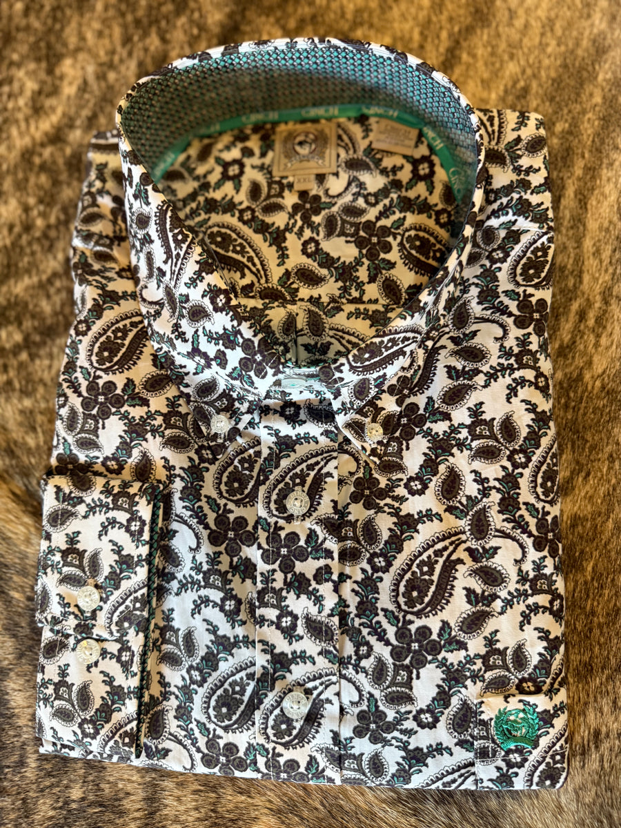 C5969 Paisley Men’s Long sleeve button up