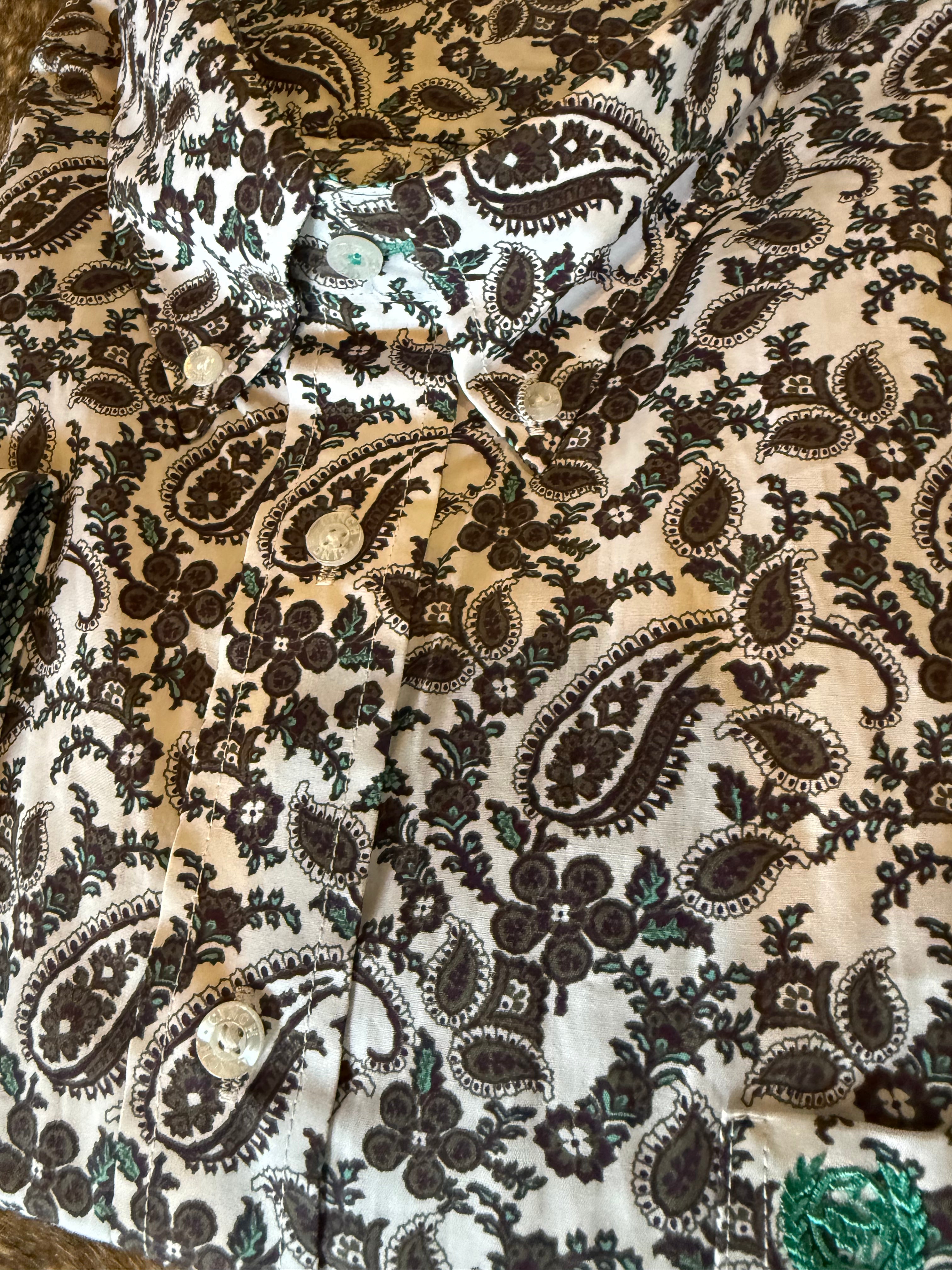C5969 Paisley Men’s Long sleeve button up