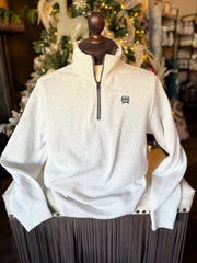 C0018 Men’s 1/4 Zip Knit Pullover-Gray