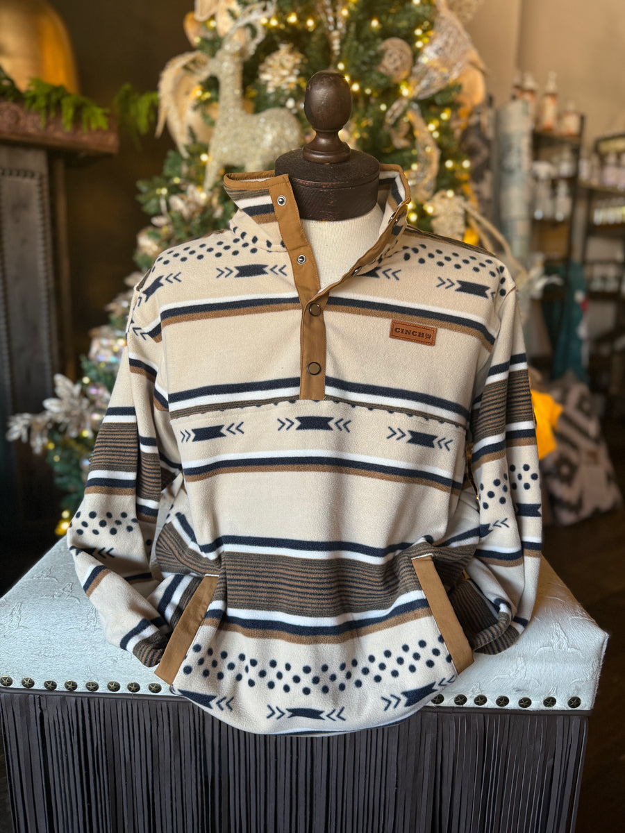 C4026 Men’s Polar Fleece/Cream