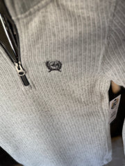 C0003 Boys 1/4 Zip Sweater-Gray