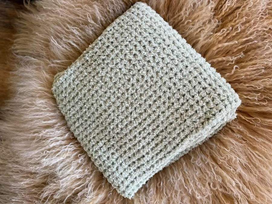Mist Green Sherpa Blanket