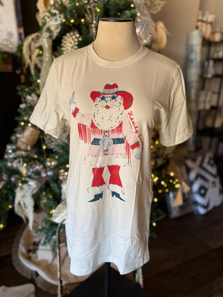 Howdy Disco Santa Tee