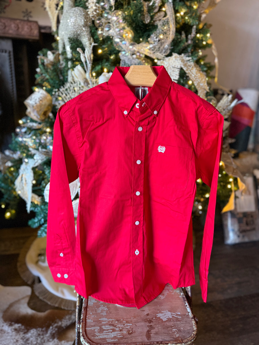 C0029 Boys L/S Solid / Red