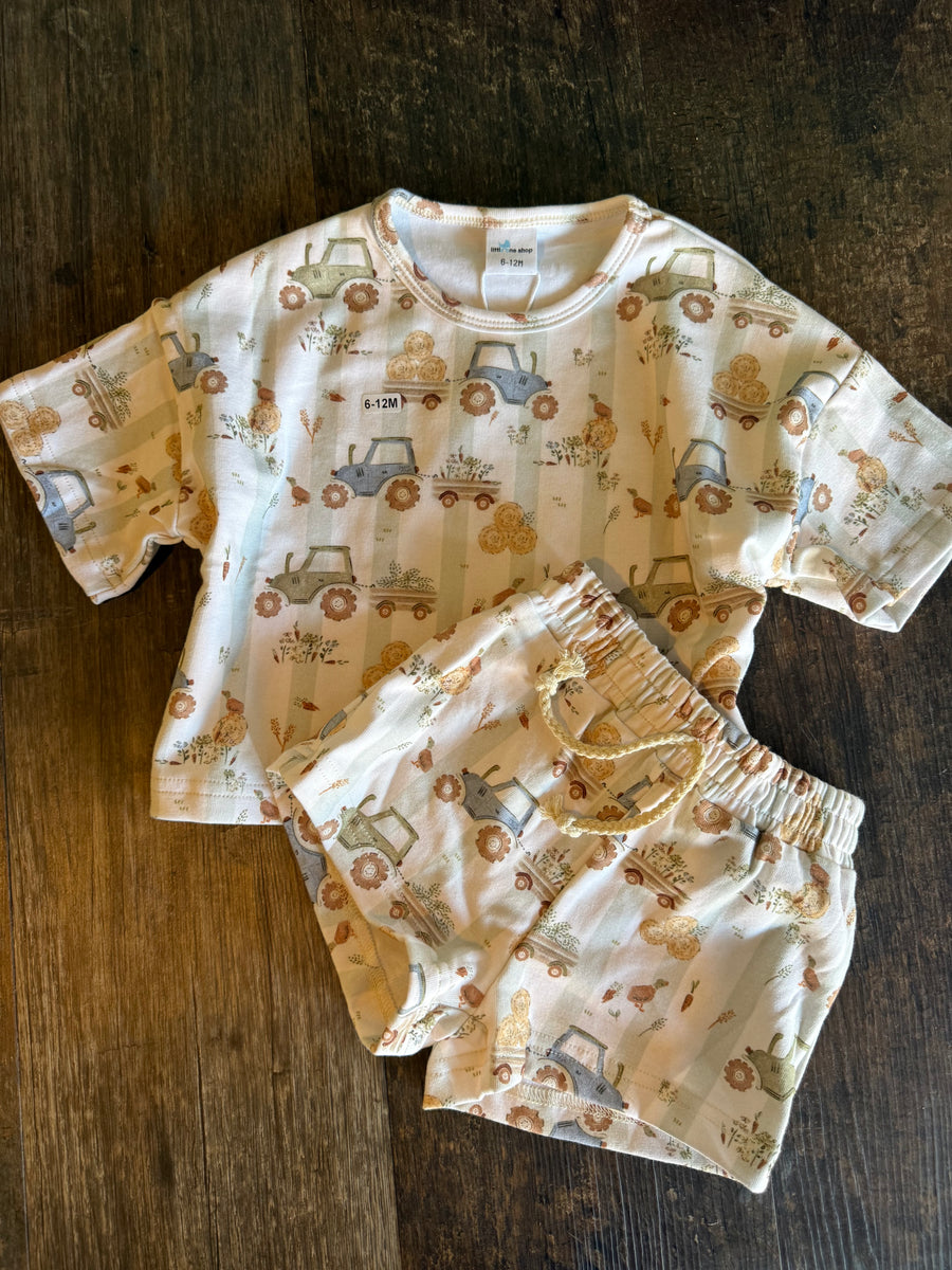 Tractor Trails Slouchy Set